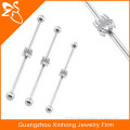 Fashion Surgical Steel straight barbell Spider Cartilage Industrial Piercings